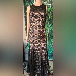 Betsy & Adam long black dress